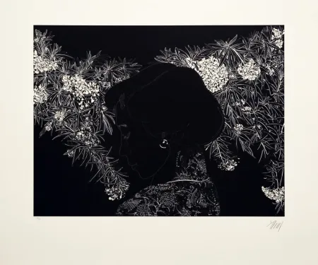 Lithografie Leng - Whispering