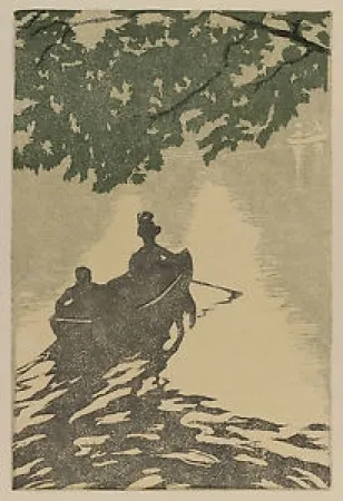 Houtsnede Leonard - Am neuen See