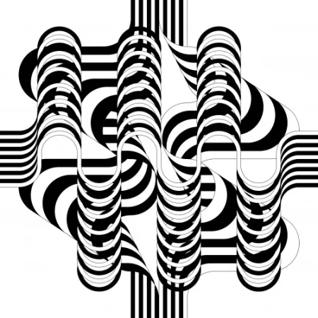 Lithografie Leparc - Larga marcha, 4 bifurcaciones, 7