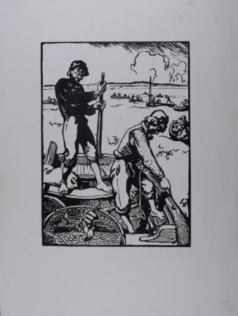 Lithografie Lepere - Loups de mer