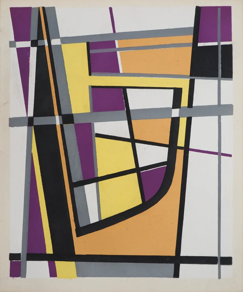 Lithografie Leppien - Composition géométrique