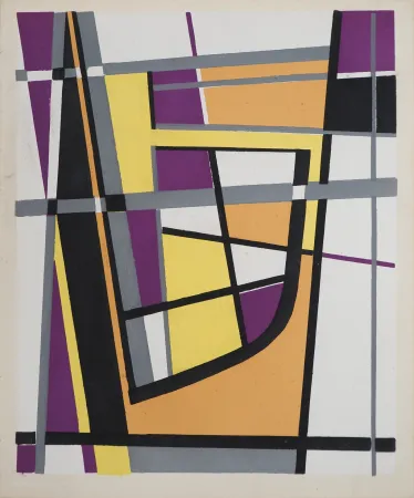 Lithografie Leppien - Composition géométrique