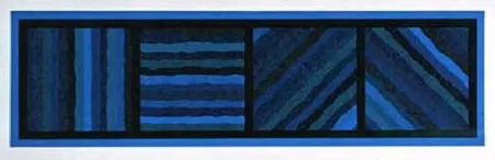 Geen Techniek Lewitt - Bands Not Straight in Four Directions (blue)