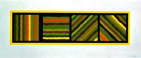 Geen Techniek Lewitt - Bands Not Straight in Four Directions (yellow)