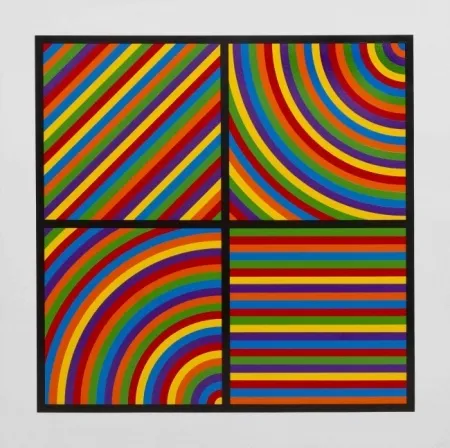 Linosnede Lewitt - Color Bands #2