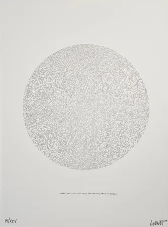 Lithografie Lewitt - Lines, not long, not heavy, not touching, drawn at random