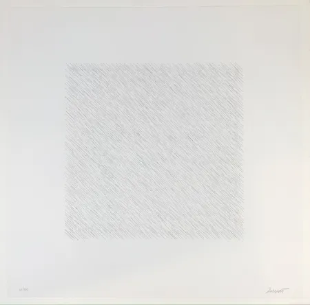 Lithografie Lewitt - Lines of One Inch Four Directions Four Colors
