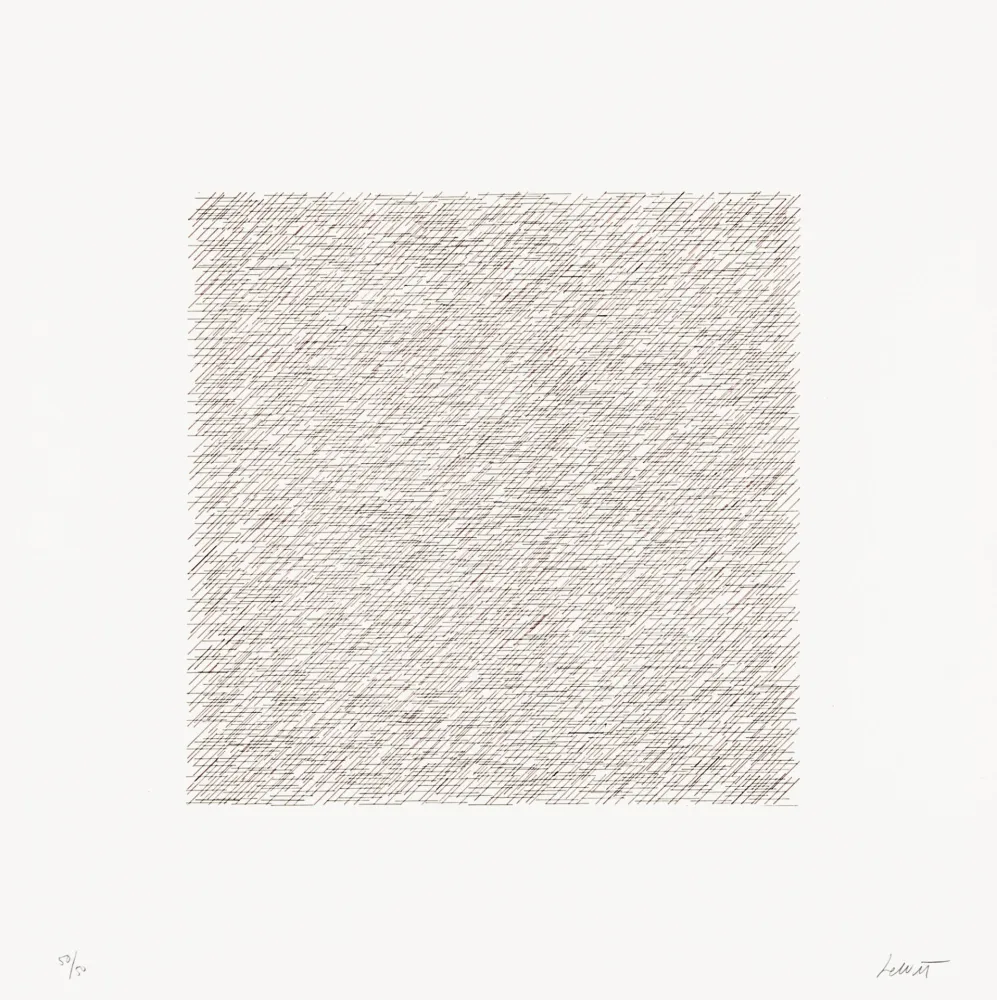 Lithografie Lewitt - Lines of One Inch in Four Directions and All Combinations 03 (70122)