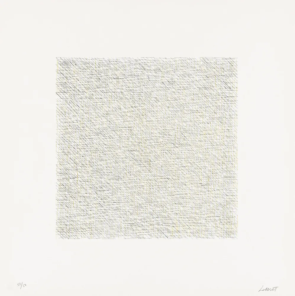 Lithografie Lewitt - Lines of One Inch in Four Directions and All Combinations 14 (70126)