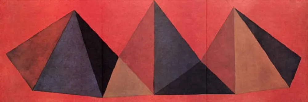 Lithografie Lewitt - Piramidi IV