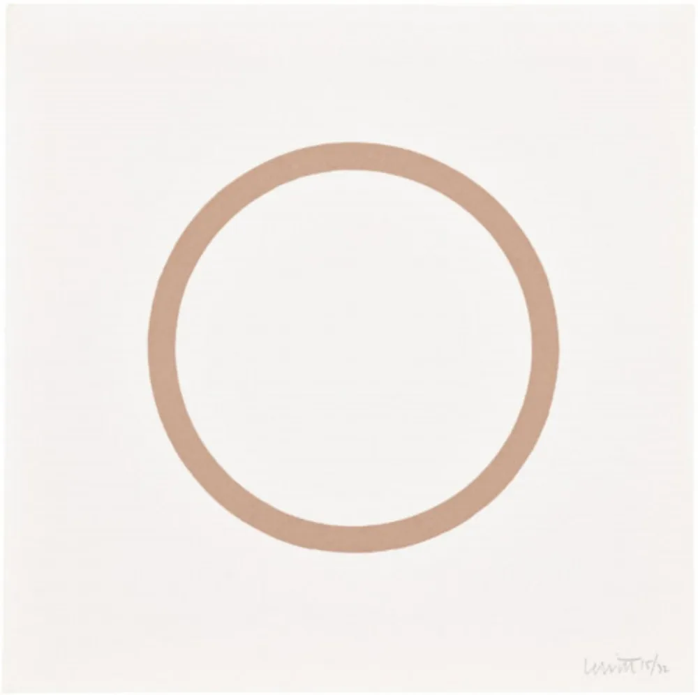 Zeefdruk Lewitt - Plate 1 (from Five Geometric Figures in Five Colors)