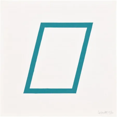 Zeefdruk Lewitt - Plate 15 (from Five Geometric Figures in Five Colors)