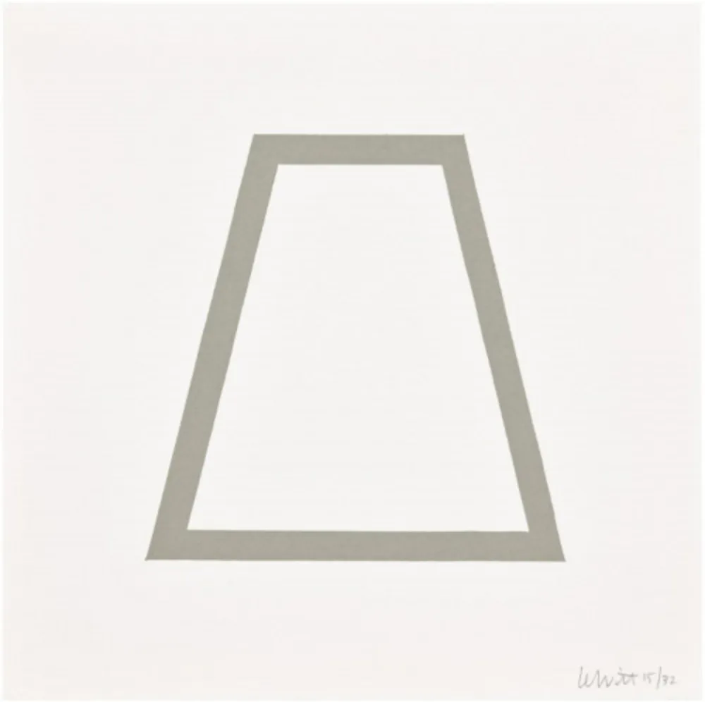 Zeefdruk Lewitt - Plate 18 (from Five Geometric Figures in Five Colors)