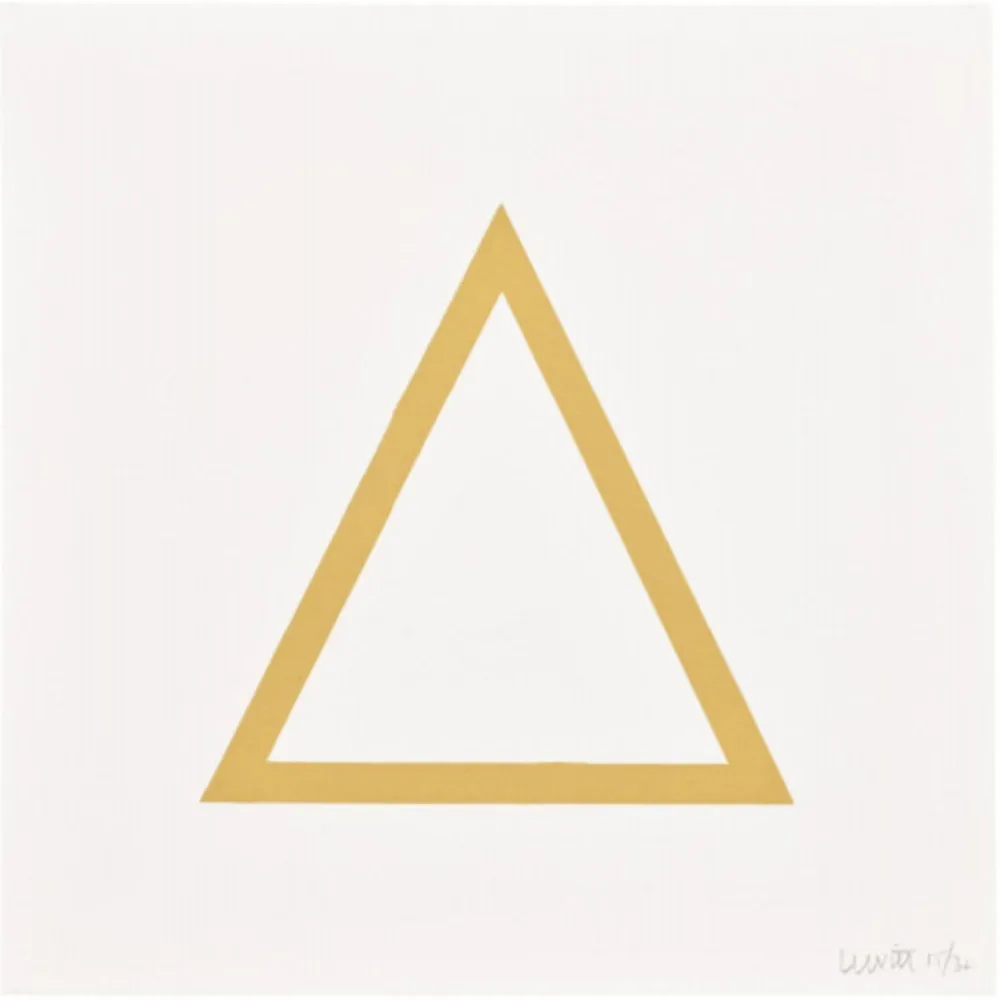 Zeefdruk Lewitt - Plate 7 (from Five Geometric Figures in Five Colors)