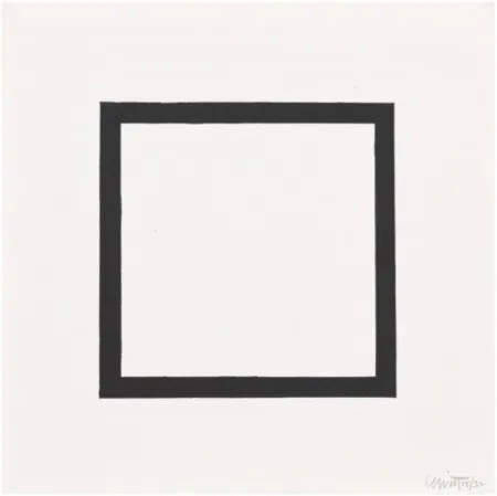Zeefdruk Lewitt - Plate 7 (from Five Geometric Figures in Five Colors)