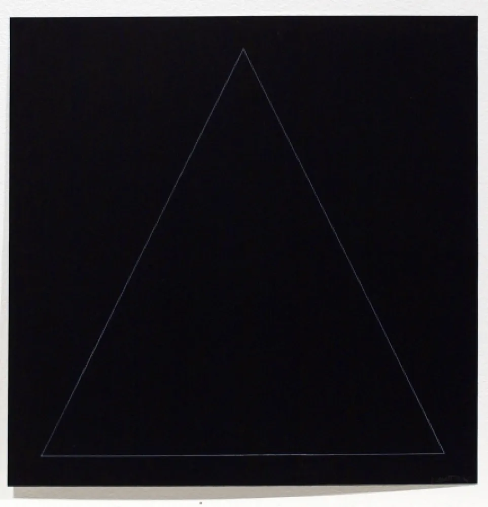 Ets En Aquatint Lewitt - Six Geometric Figures - Triangle