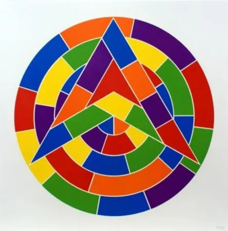 Linosnede Lewitt - Tondo 1 (3 point star)