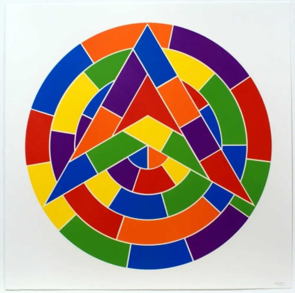 Linosnede Lewitt - Tondo 1 (3 point star)