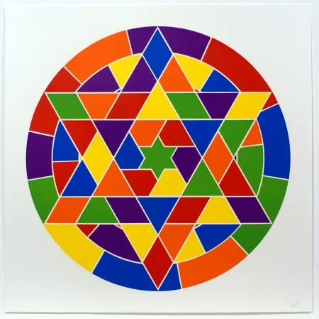 Linosnede Lewitt - Tondo 4 (6 point star)