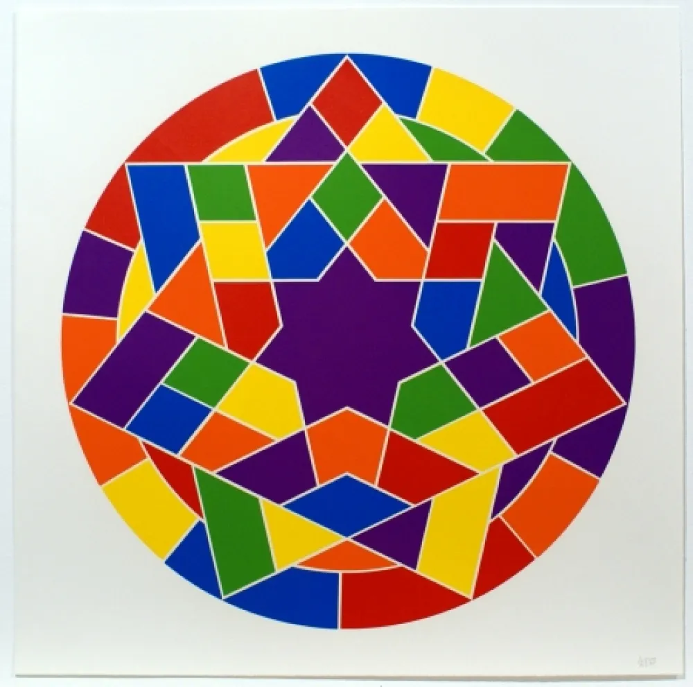 Linosnede Lewitt - Tondo 5 (7 point star)