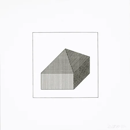 Zeefdruk Lewitt - Twelve Forms Derived From a Cube 10