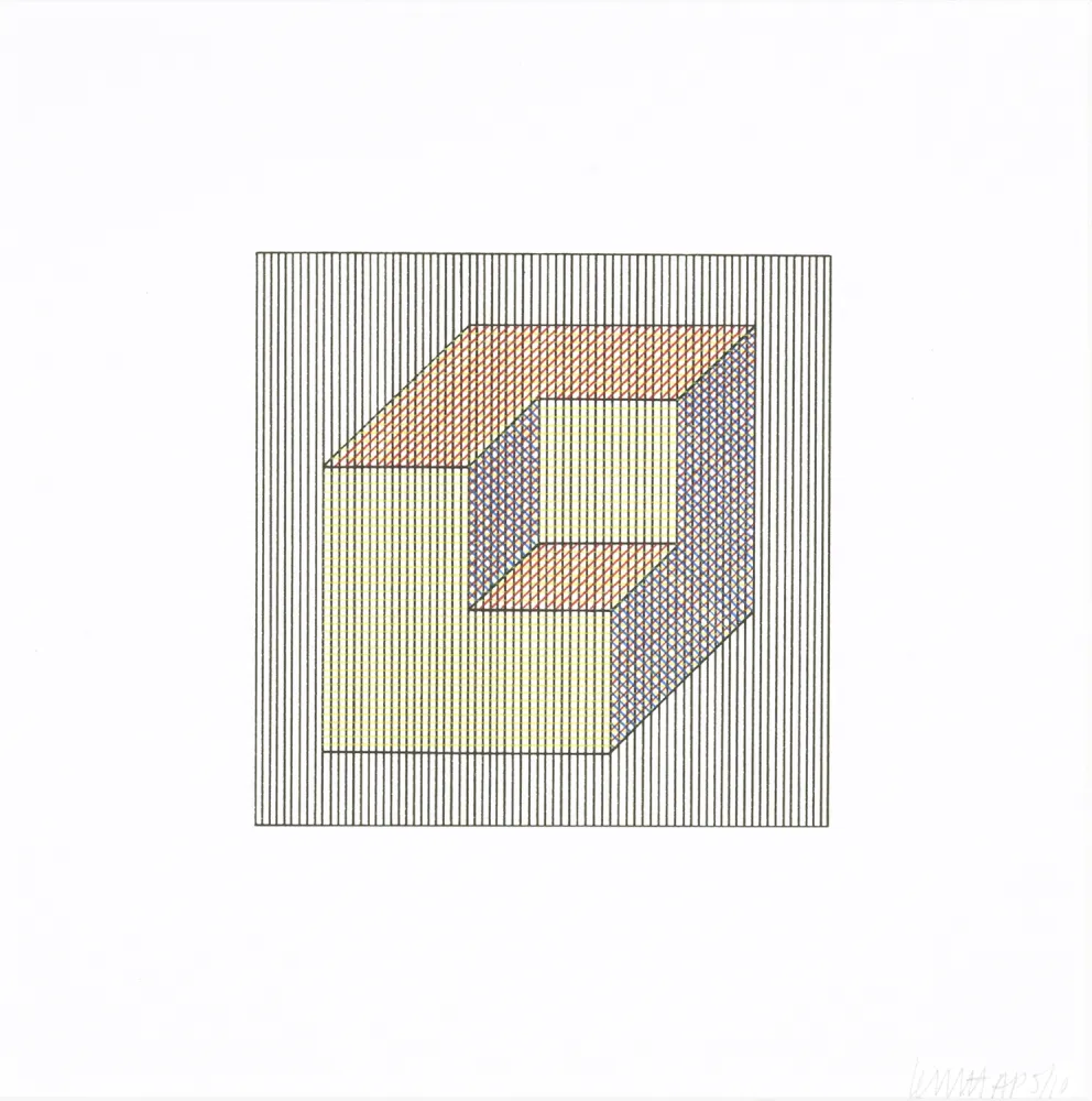 Zeefdruk Lewitt - Twelve Forms Derived From a Cube 15