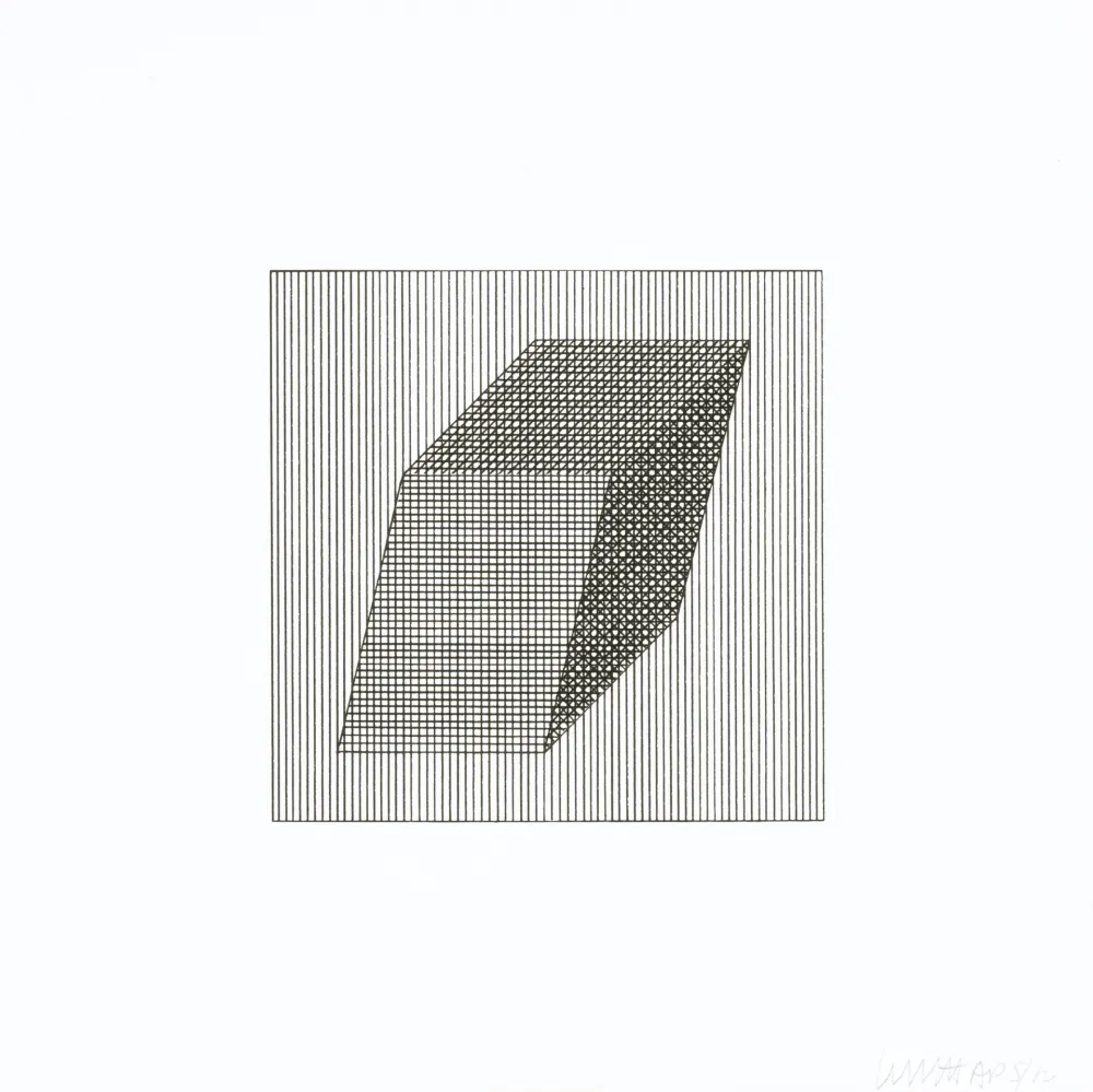 Zeefdruk Lewitt - Twelve Forms Derived From a Cube 20