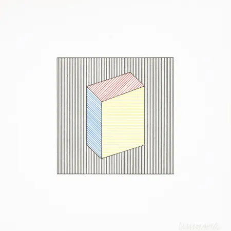 Zeefdruk Lewitt - Twelve Forms Derived From a Cube 21