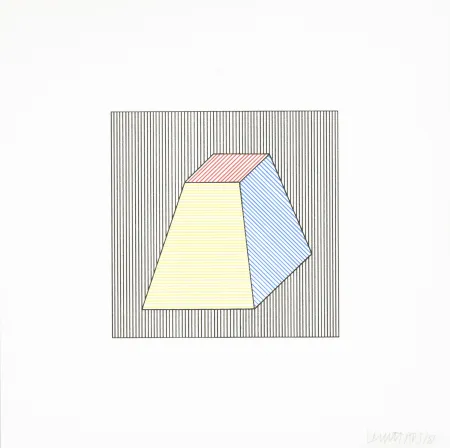 Zeefdruk Lewitt - Twelve Forms Derived From a Cube 25