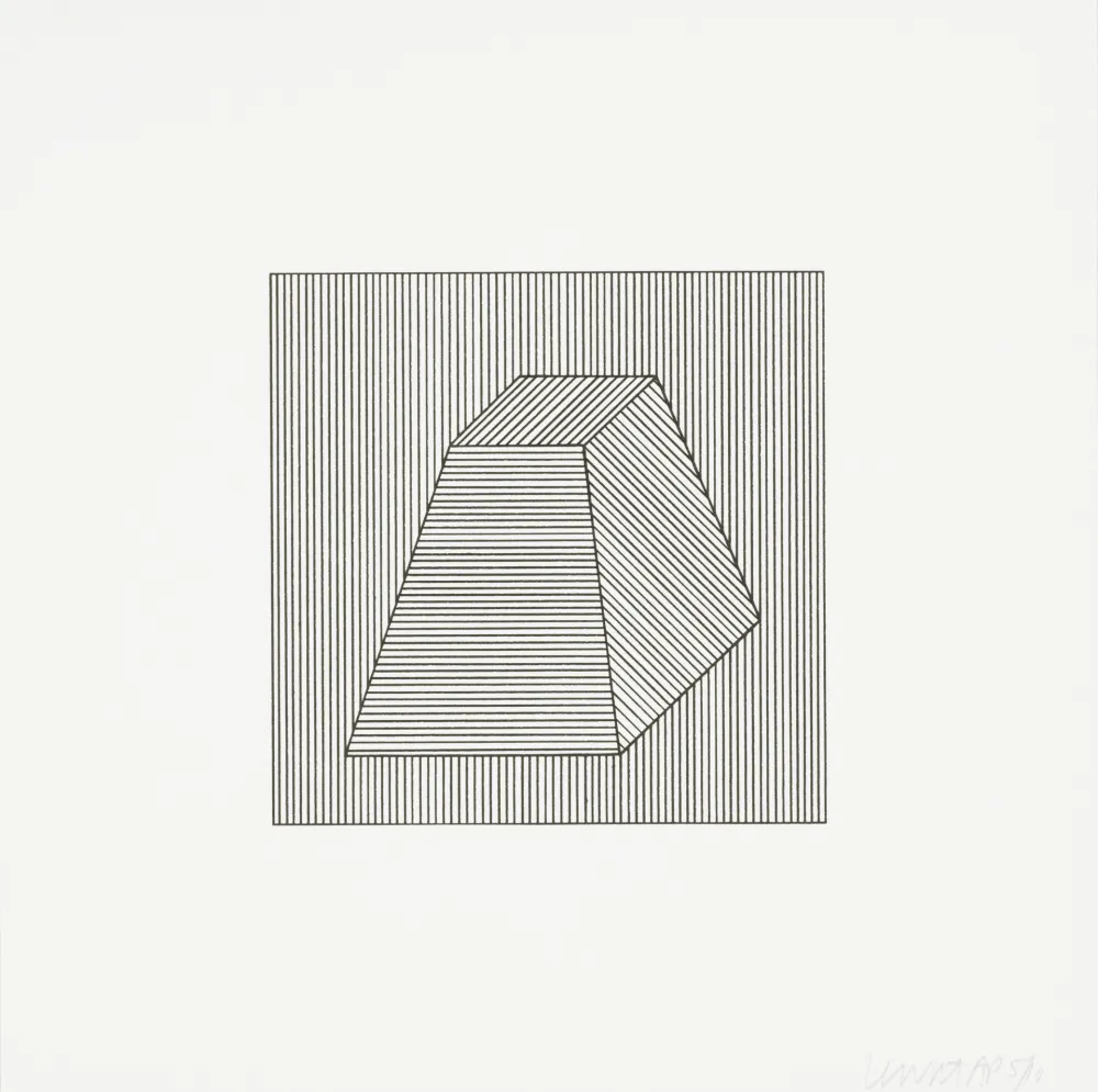 Zeefdruk Lewitt - Twelve Forms Derived From a Cube 26