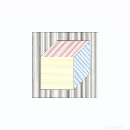 Zeefdruk Lewitt - Twelve Forms Derived From a Cube 29