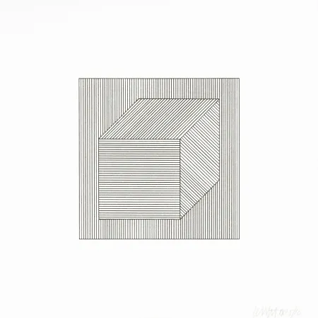 Zeefdruk Lewitt - Twelve Forms Derived From a Cube 30