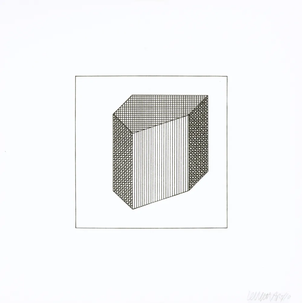 Zeefdruk Lewitt - Twelve Forms Derived From a Cube 32