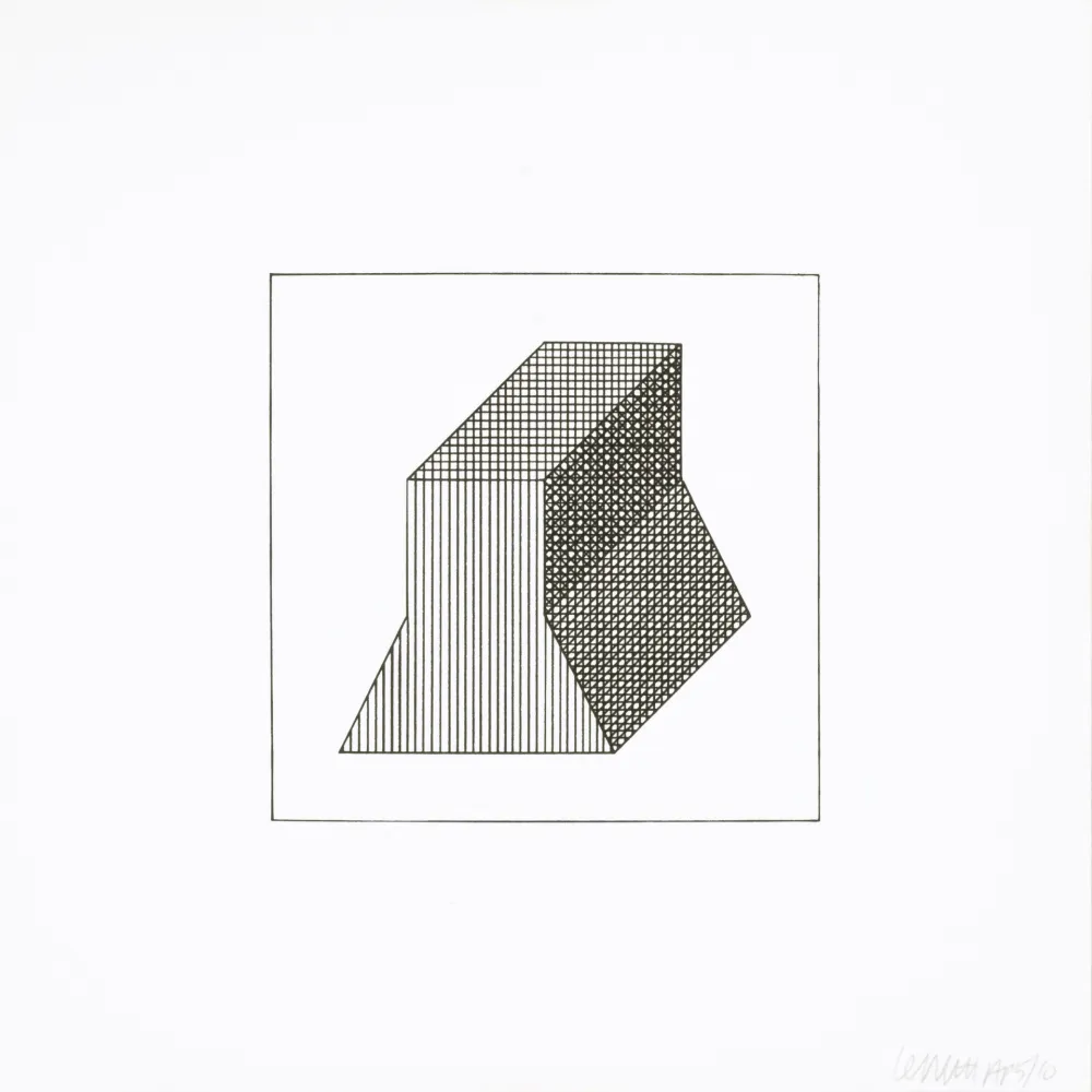 Zeefdruk Lewitt - Twelve Forms Derived From a Cube 34