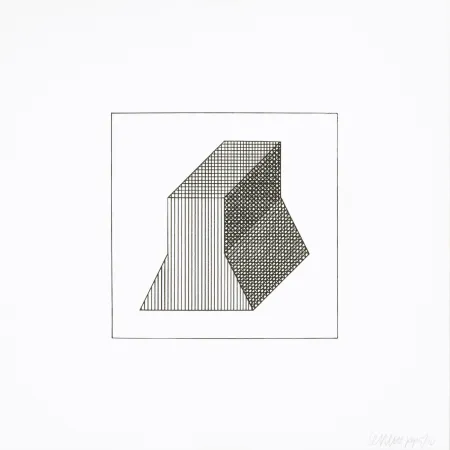 Zeefdruk Lewitt - Twelve Forms Derived From a Cube 34