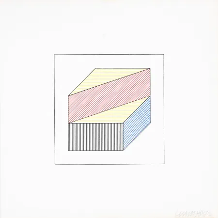 Zeefdruk Lewitt - Twelve Forms Derived From a Cube 35