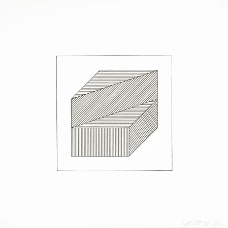 Zeefdruk Lewitt - Twelve Forms Derived From a Cube 36
