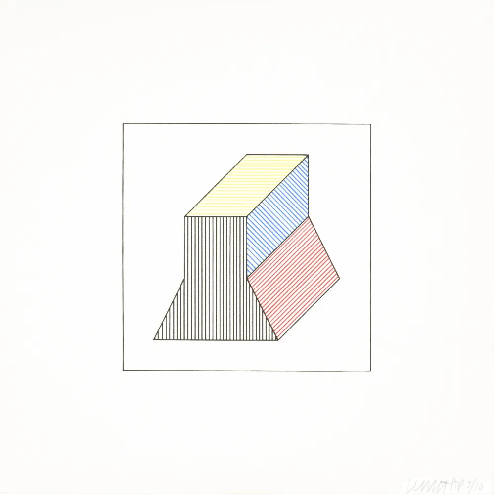 Zeefdruk Lewitt - Twelve Forms Derived From a Cube 37