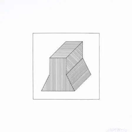 Zeefdruk Lewitt - Twelve Forms Derived From a Cube 38