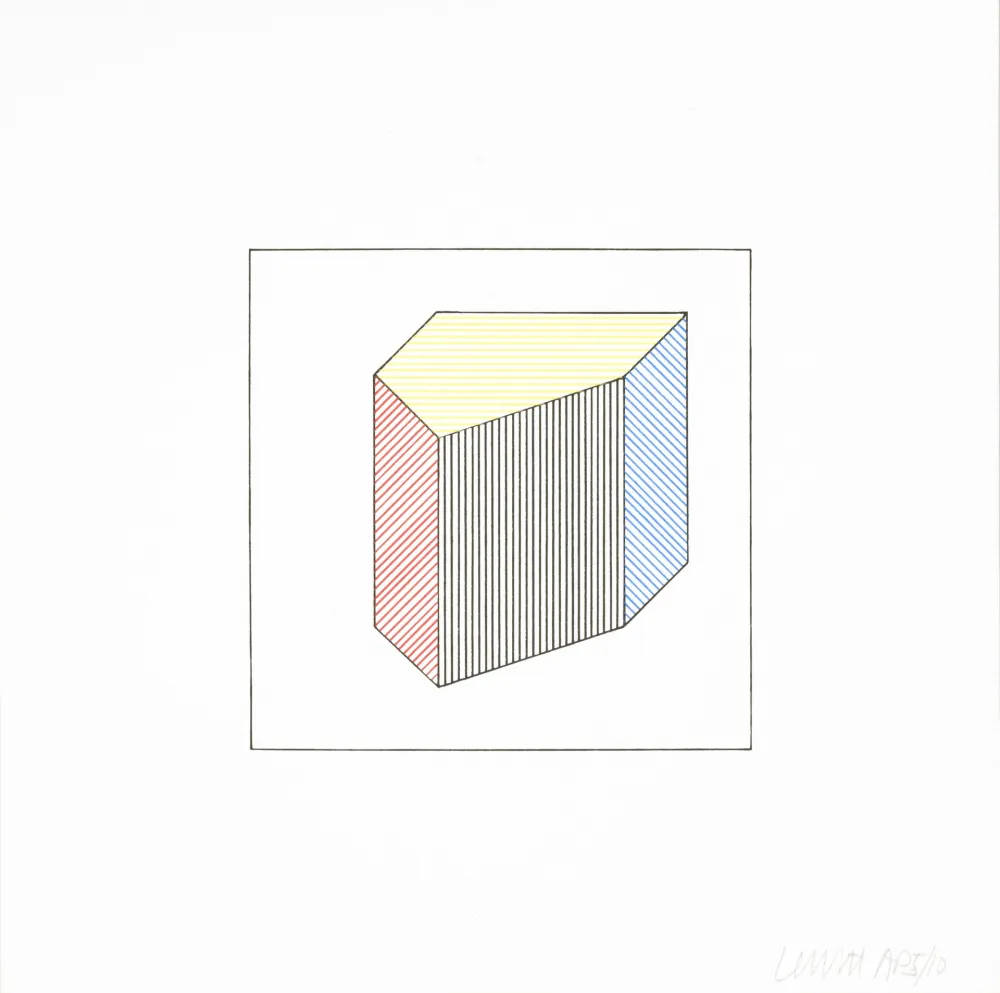 Zeefdruk Lewitt - Twelve Forms Derived From a Cube 39