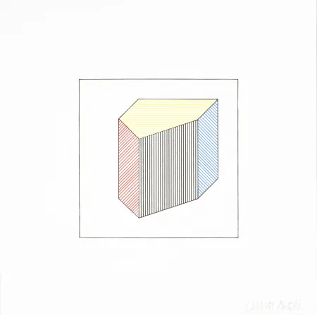 Zeefdruk Lewitt - Twelve Forms Derived From a Cube 39