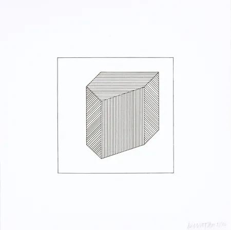 Zeefdruk Lewitt - Twelve Forms Derived From a Cube 40