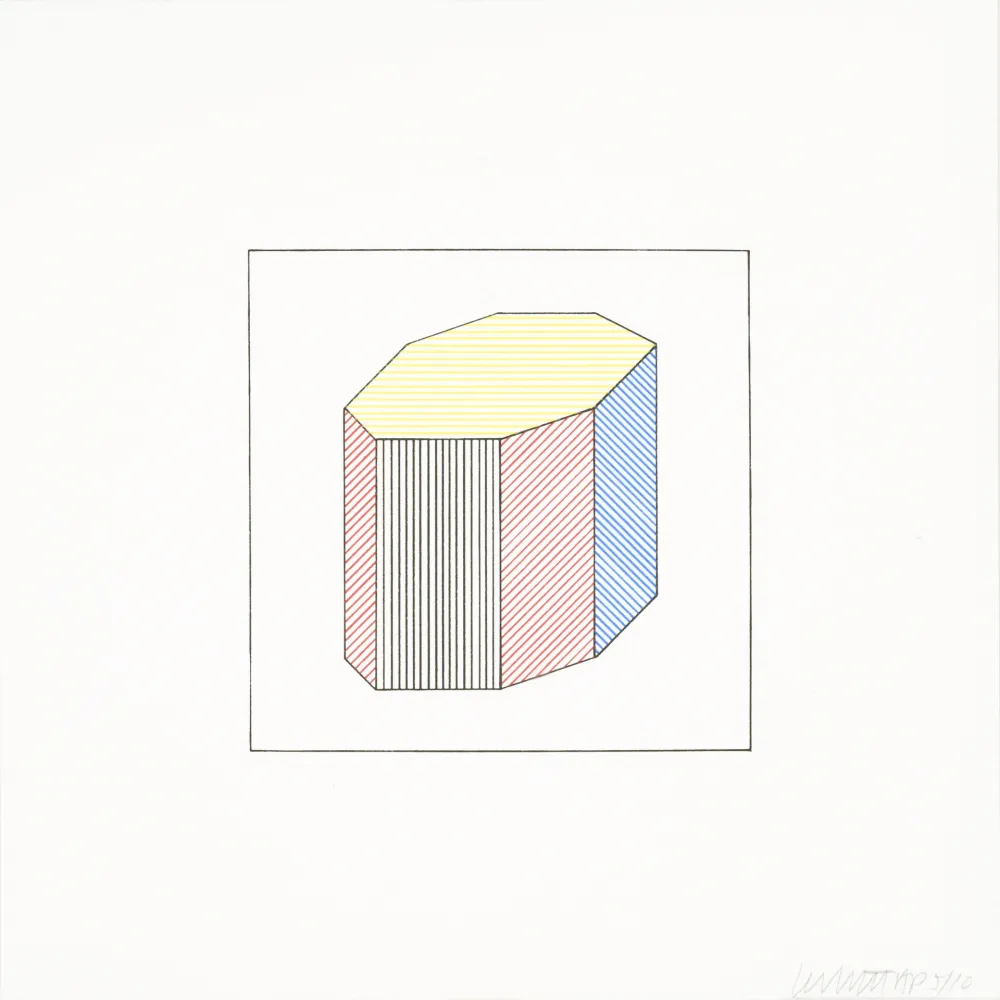 Zeefdruk Lewitt - Twelve Forms Derived From a Cube 43