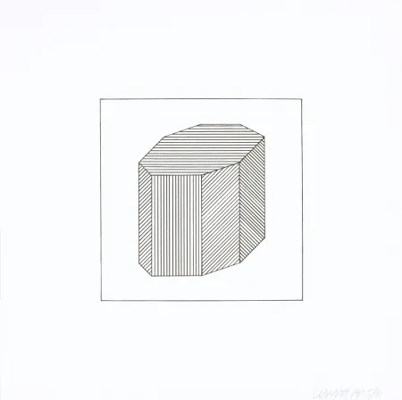 Zeefdruk Lewitt - Twelve Forms Derived From a Cube 44