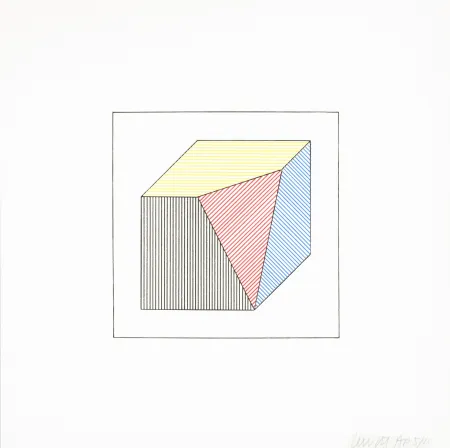 Zeefdruk Lewitt - Twelve Forms Derived From a Cube 45
