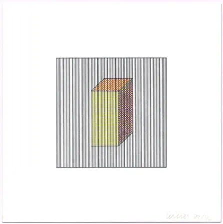 Zeefdruk Lewitt - Twelve Forms Derived from a Cube (Set of 48) (2)