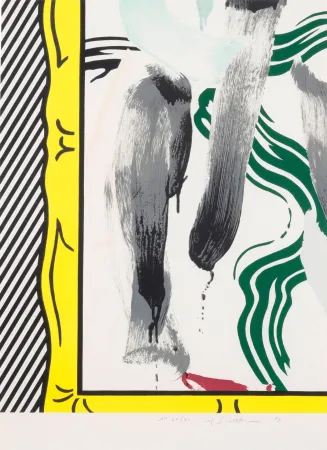 Lithografie Lichtenstein - Against apartheid