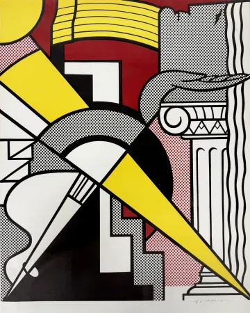 Lithografie Lichtenstein - Arrow and Column