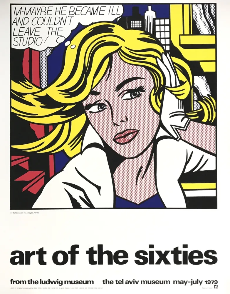 Zeefdruk Lichtenstein - Art of the Sixties