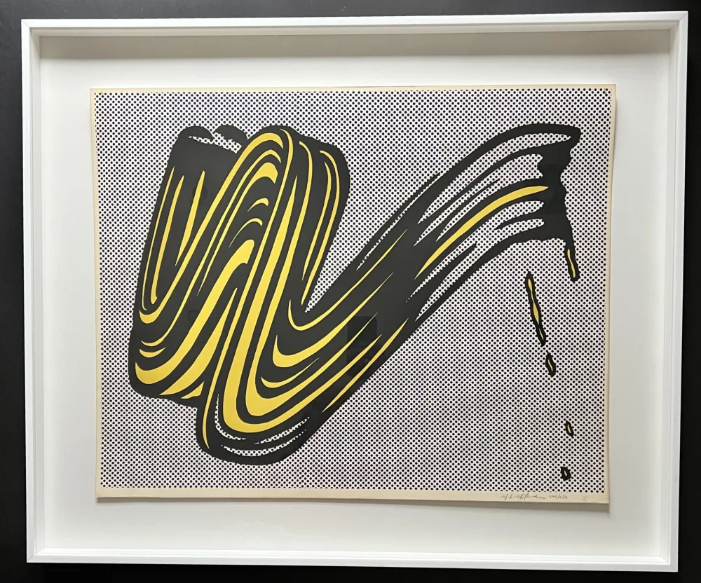 Zeefdruk Lichtenstein - Brushstroke